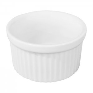 SVING Zapékací miska 8 x 4,3 cm bílá kokotka, suflé