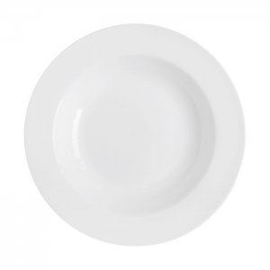 SVING Hluboký talíř BISTRO 22cm, bílý porcelán