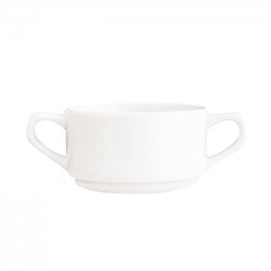 SVING Šálek na polévku / na bujon, 2 ucha 275 ml porcelán bílý HOTEL