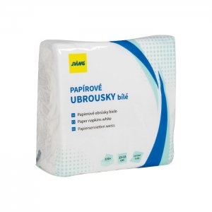SVING Papírové ubrousky SVING 33 x 33 cm, 1-vr., bílé, 100 ks

.
