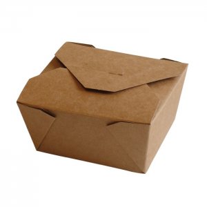 SVING Papírový menu box 600 ml, hnědý
